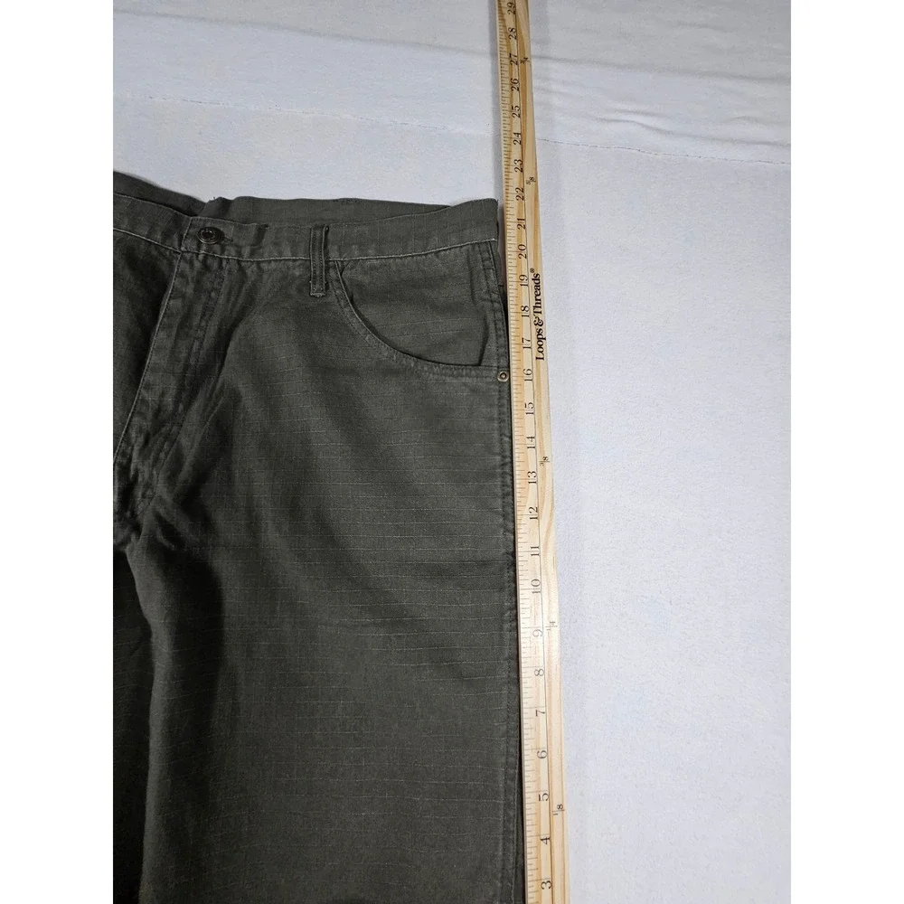 Big Smith Mens Olive Green Ripstop Carpenter Work Shorts Size 40 H57125WGOD